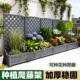 防腐木花架户外庭院种植箱爬藤架花园栅栏围栏隔断花箱阳台花盆架