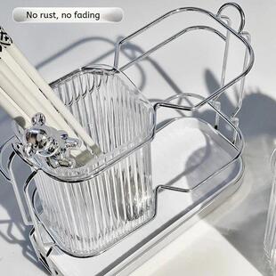 Wall Mounted Kitchen Cutlery Organizer Light Luxury Chopstic