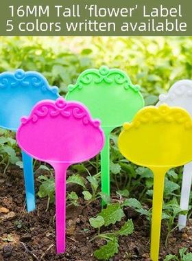 10PCS 7x16CM Thickened Flower Types Waterproof Plant T Tag