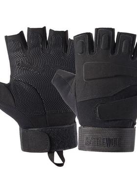 攀登手套防滑 men for gym gloves training wrist wrap workout