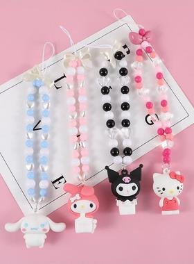 Doll Strap Diy Phone Case Chain Handmade Beaded Pendant