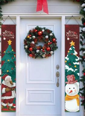 圣诞门门廊标志圣诞快乐挂墙Bann