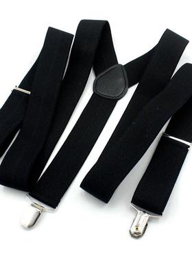 Men's suspenders 3 clip pants suspenders extended suspen