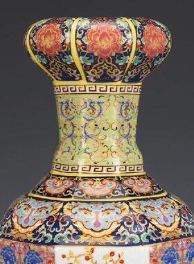 Vase Jingdezhen Ceramics Decoration Package Enamel Bulbous