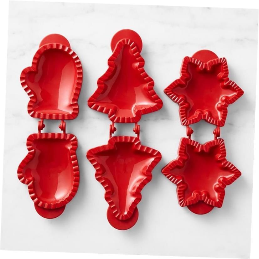 圣诞连指手套苹果派面团模具面团压机口袋