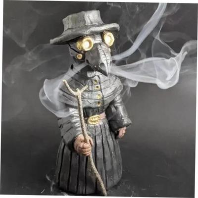 Halloween Plague Doctor Incense Burner Mr. Mini Crow