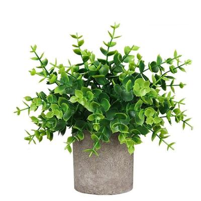 Eucalyptus Artificial Plants Bonsai Small Tree Pot Fake Plan