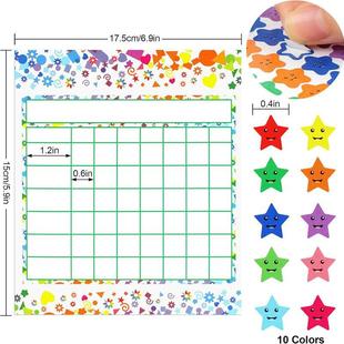 40 Pack Reward Chart behavior board for Kids Home classroom