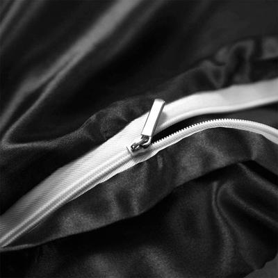 US Satin Silk White Duvet Cover Set Bedding Sets Queen/King