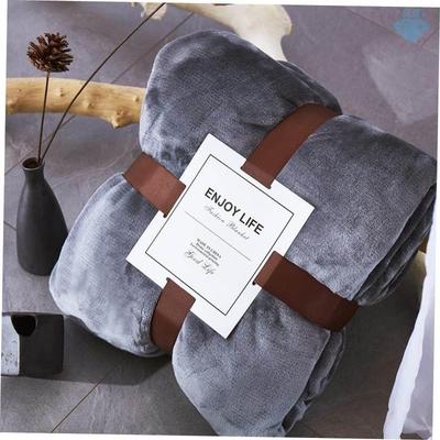 Blanket Plain Flannel Thick Coral Fleece Knee Blanket 小毛毯