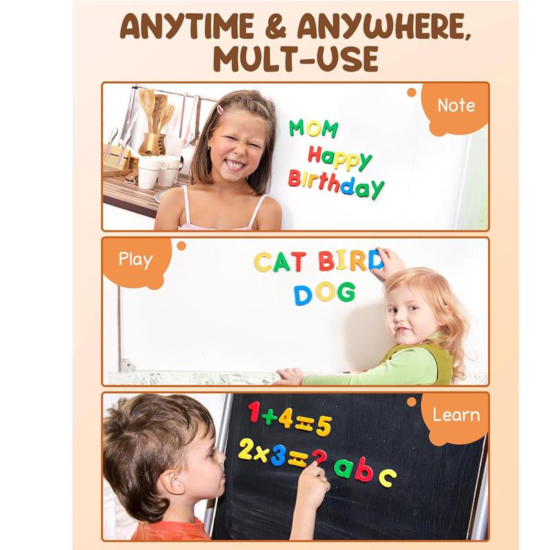 78PCS Magnetic Letters Numbers Alphabet Fridge Magnets ABC 1