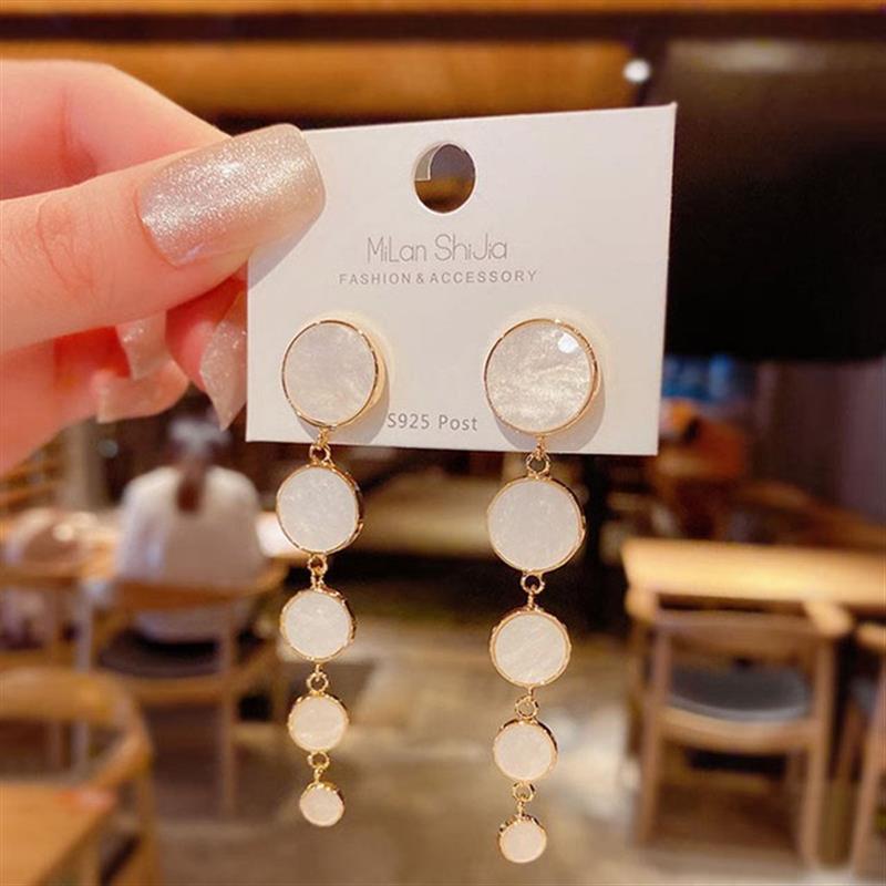 Retro Black Earrings South Korea Fashion Temperament Thin