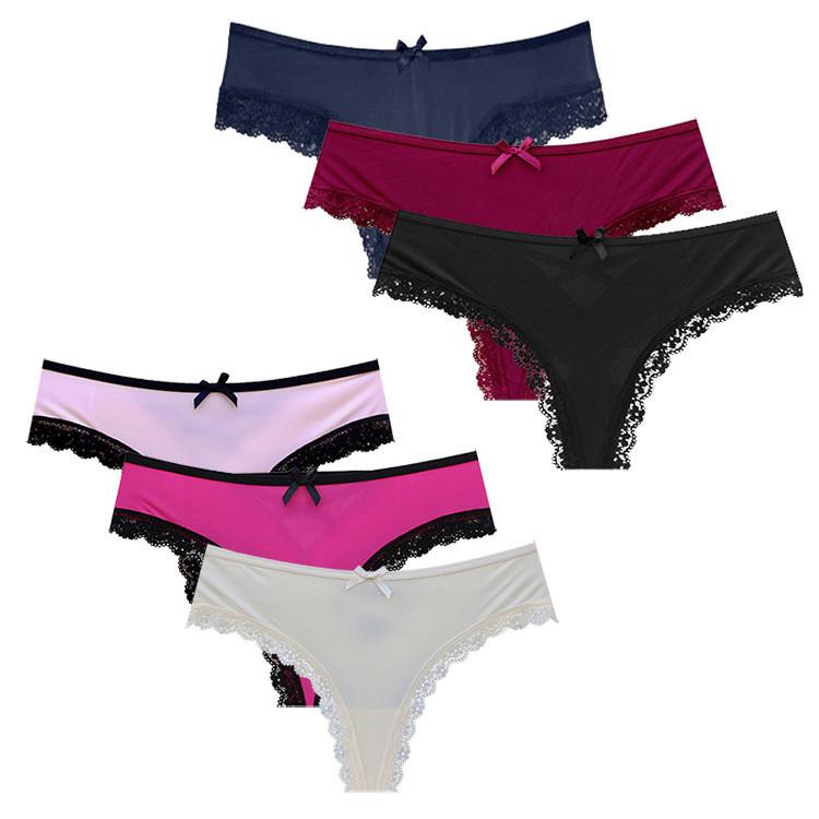 Silk Sexy Women Thongs g string Seamless Panties 牛奶丝内裤