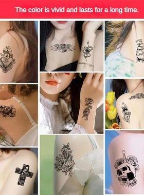 2/3/4PCS Semi Permanent Tattoo Stickers Vivid Colors Water