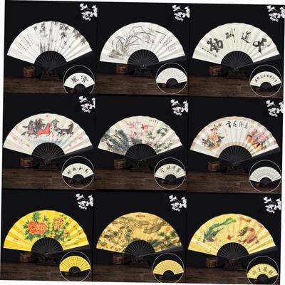 Chinese souvenir China panda fans traditional gifts silk