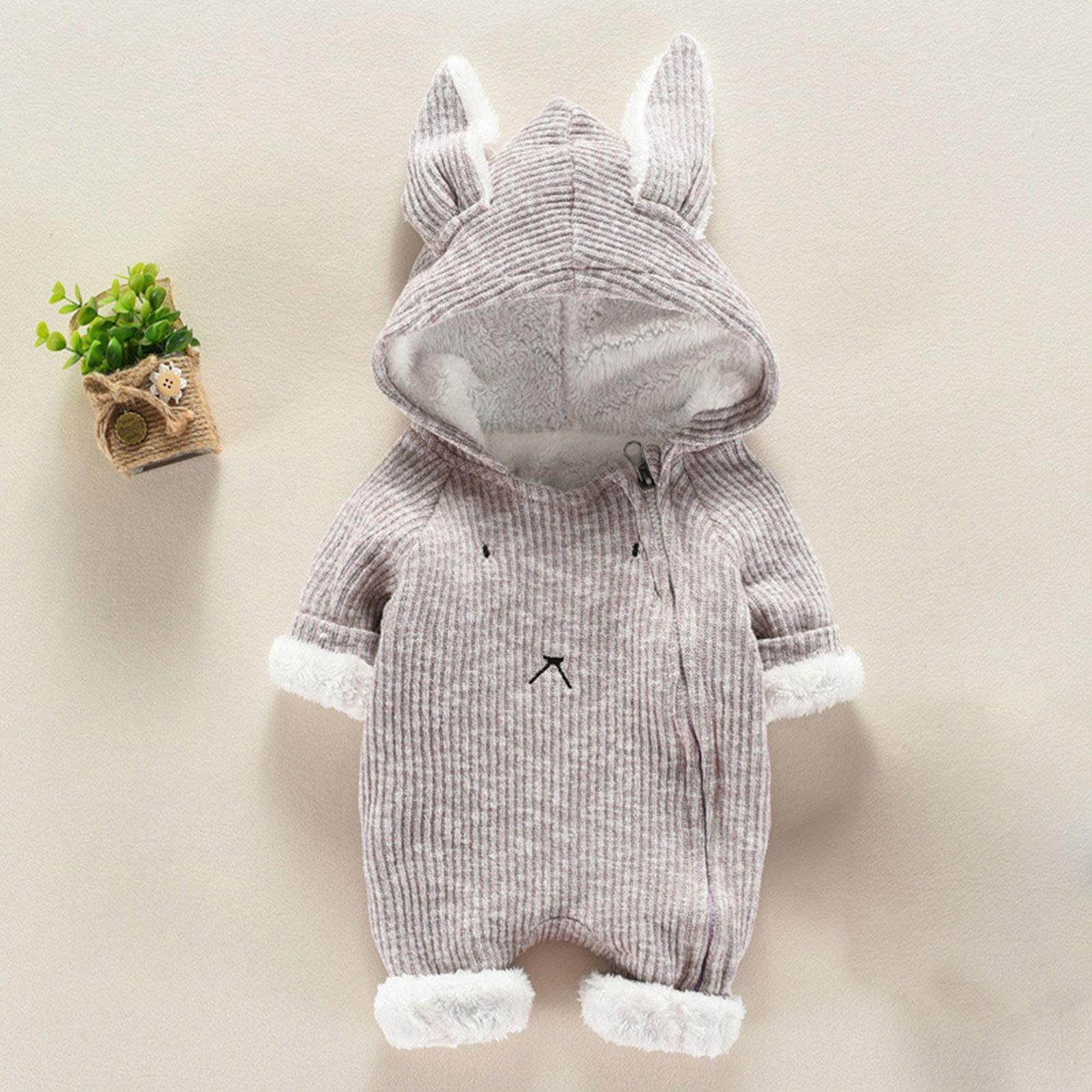 Baby Winter Clothes Warm Jumpsuit Newborn Infant Baby Boy Gi