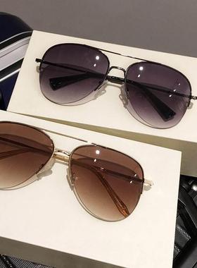 Fashion Luxury Brand Rimless Women Sunglasses For Men Vintag