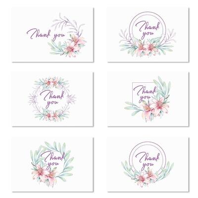 thank you card pack空白小清新感谢卡 small thankyou cards卡片