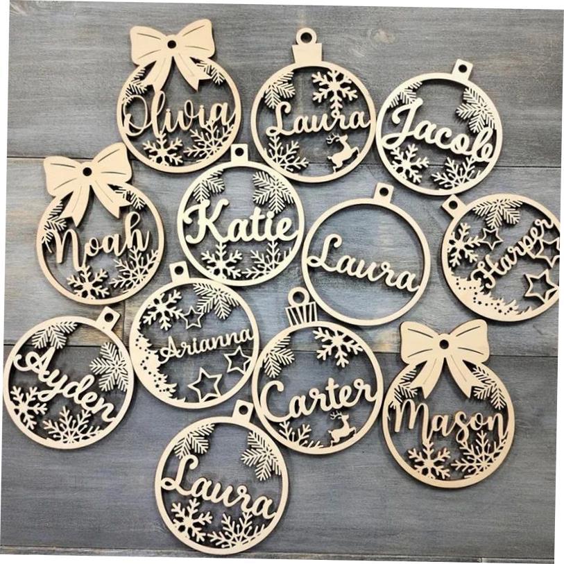 Personalized Different Names Christmas Snowflake Ball