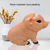 Stand Pig Resin Holder Cute Decor Glasses