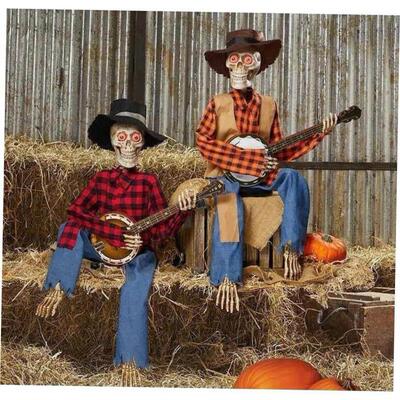 Halloween Animated Banjo Skeletons Halloween Skeleton decora