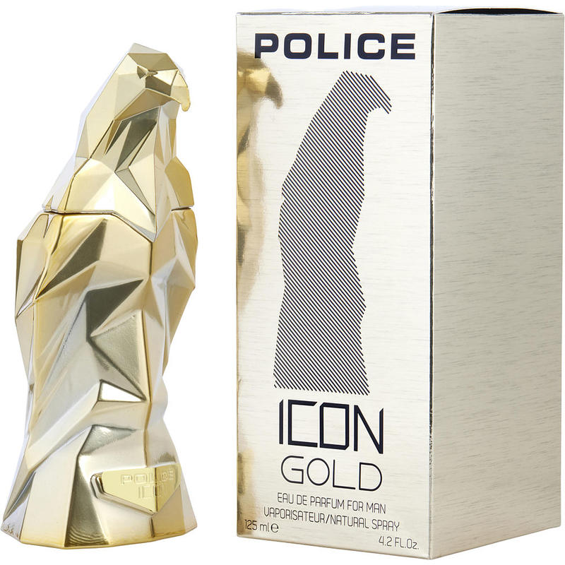 POLICE ICON GOLD; EAU DE PARFUM SPRAY 4.2 OZ