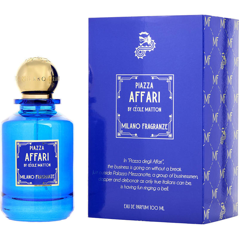 MILANO FRAGRANZE PIAZZA AFFARI; EAU DE PARFUM SPRAY 3.4 OZ