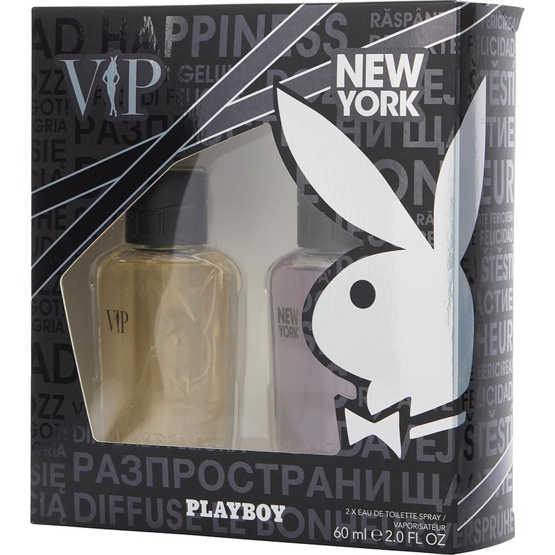 PLAYBOY VARIETY; SET-2 PIECE SET VIP & NEW YORK AND BOTH A 彩妆/香水/美妆工具 香水 原图主图