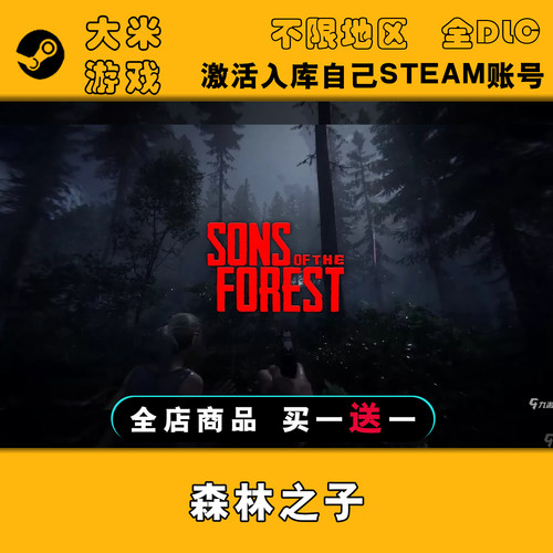 森林之子2 Steam游戏激活入库国区全球区CDK全DLC在线玩更新森林2