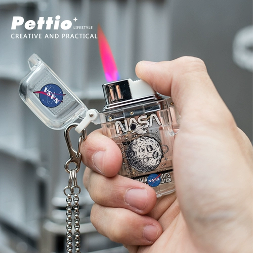 Розовая ветрозащитная зажигалка, креативное ожерелье для друга, подарок на день рождения