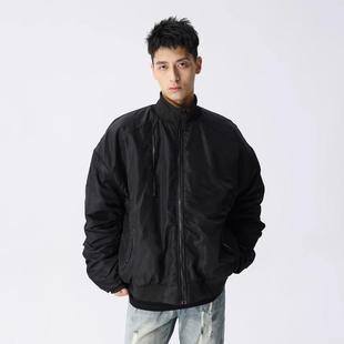 新因素加厚保暖飞行夹克棉服男美式立领冬季灰色潮短款bomber外套
