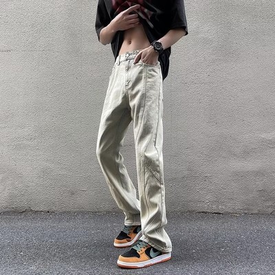 SWAG复古牛仔裤夏季潮牌