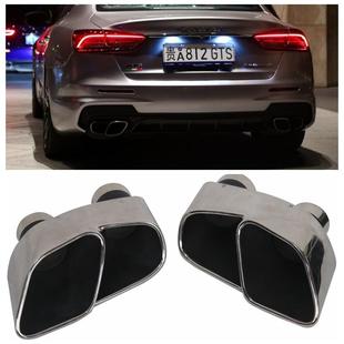 适用玛莎拉蒂总裁3.0V6排气管圆口改装 3.6V8方口不锈钢四出尾喉