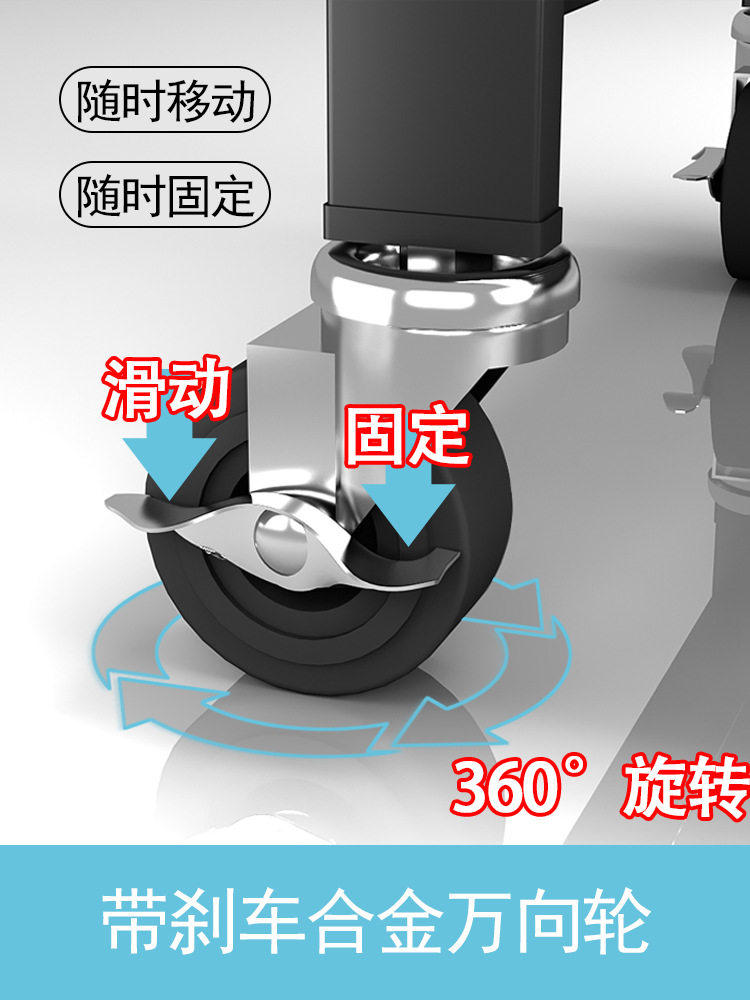 免安装儿童铁艺书桌书柜置物架