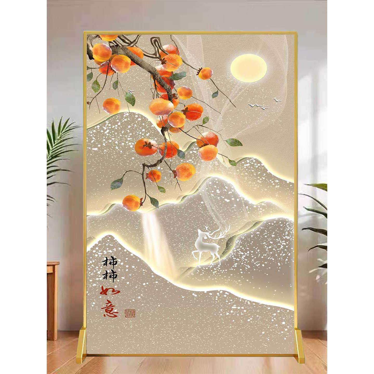 铝合金屏风隔断办公室卧室客厅玄关入户卫生间摆件可移动座屏