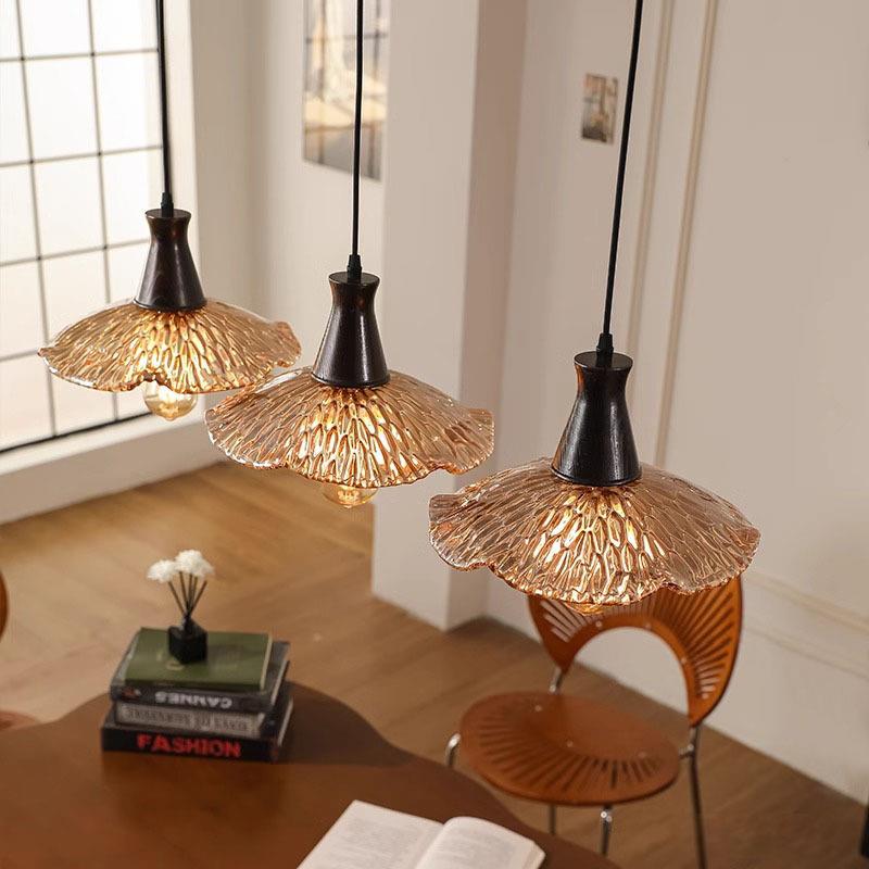 中古餐厅吊灯法式可移位岛台吧台灯三头美式复古设计师氛围感灯具