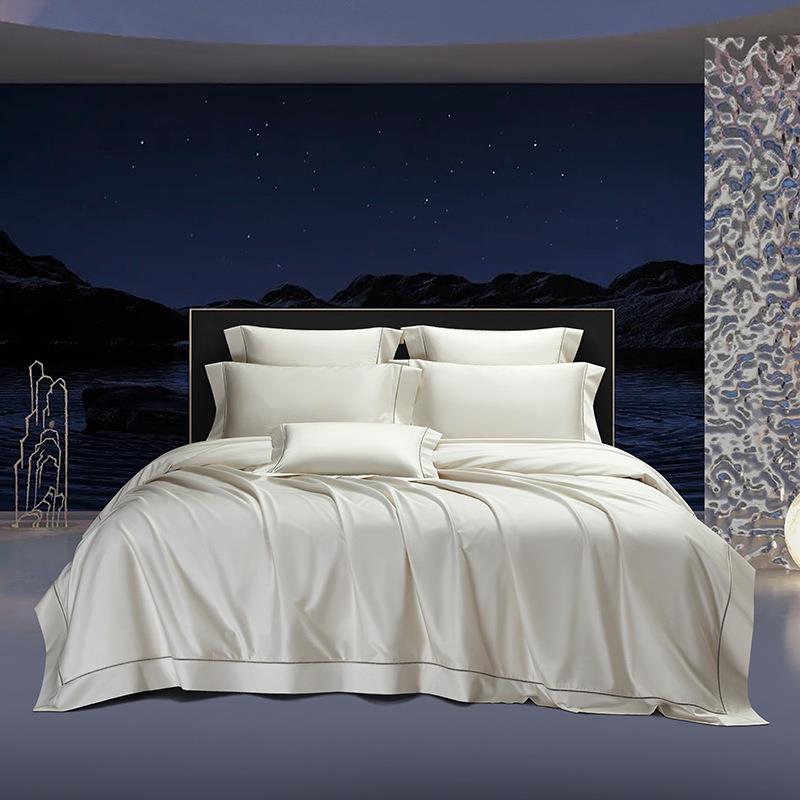 200支全棉长绒棉四件套极奢系列高端奢华高支高密全棉贡缎床品