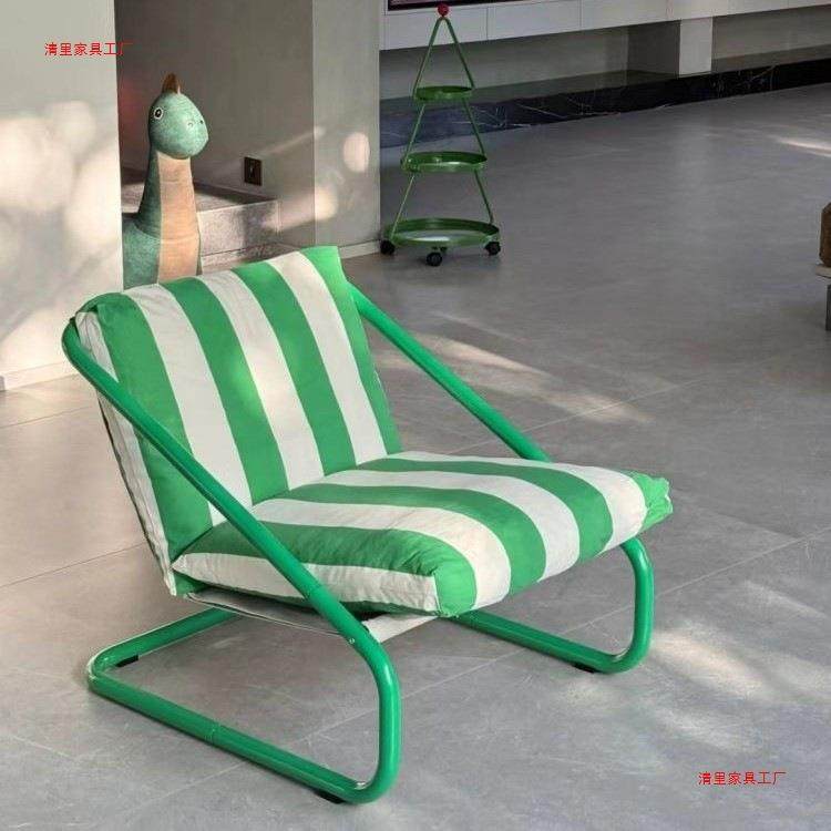 网红款扶手椅沙发椅客厅休闲椅户外网红懒人休闲单人沙发默认项