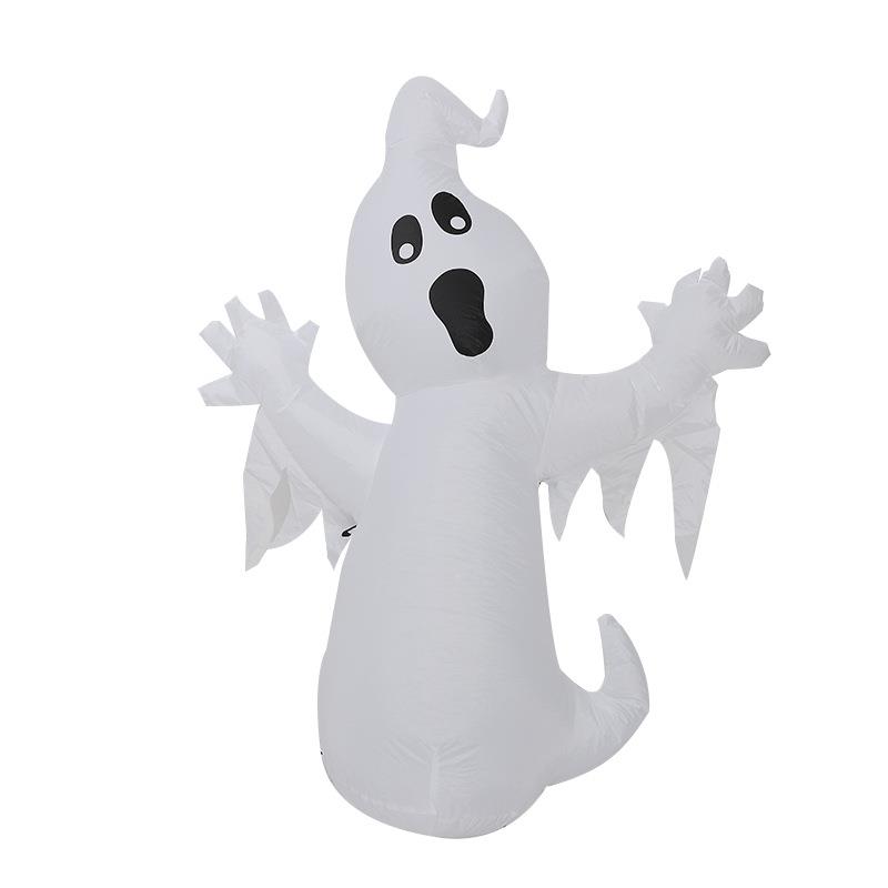 新款1.2米万圣节鬼节充气路标巫师女鬼气模庭院装饰品室外户外