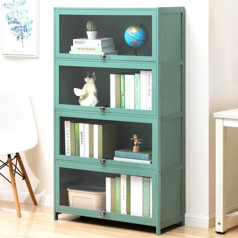 书架置物架落地书柜子阅读架儿童家用客厅多层储物实木收纳柜简易
