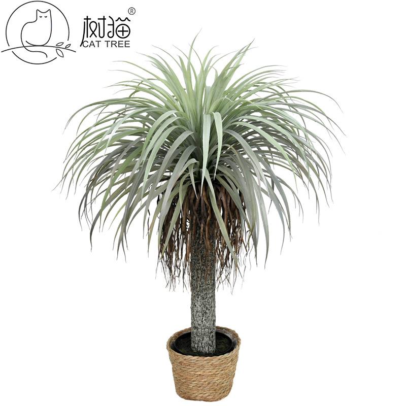 高档仿真龙血树室内大型龙舌兰盆栽加密龙须铁树假绿植盆景