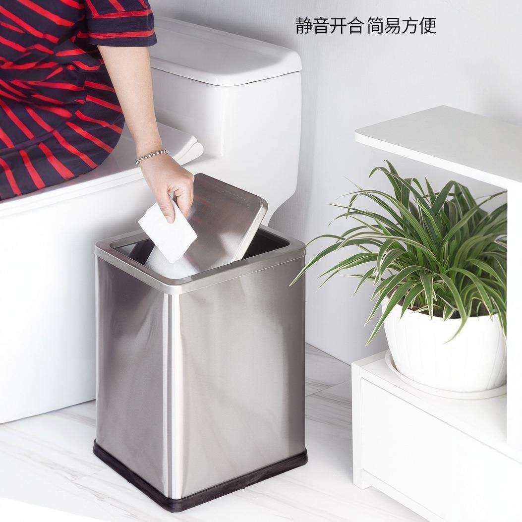 现货家用不锈钢垃圾桶长方形摇盖收纳桶无盖阻燃KTV纸篓厨房卫生,畜牧/养殖物资,畜牧/养殖器械,淘宝优惠券,粉丝福利购,淘宝优惠卷