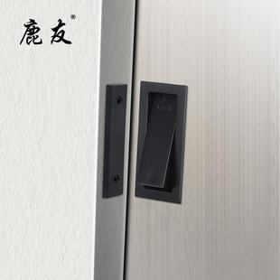 移门锁扣外挂式锁卧室卫生间幽灵木门锁厨房谷仓门内嵌推拉门