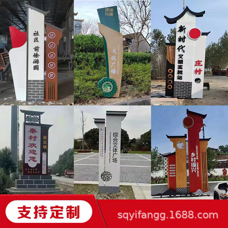 不锈钢导视立牌停车场标识