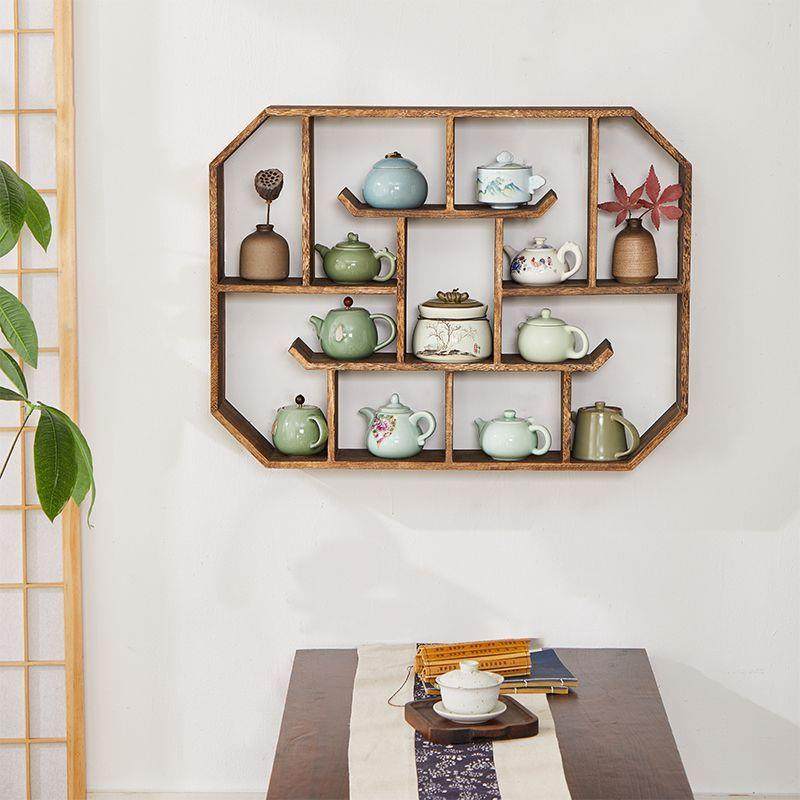 博古架墙上壁挂式中式实木耐用置物架复古简约多层茶具储物收纳架,畜牧/养殖物资,畜牧/养殖器械,淘宝优惠券,粉丝福利购,淘宝优惠卷