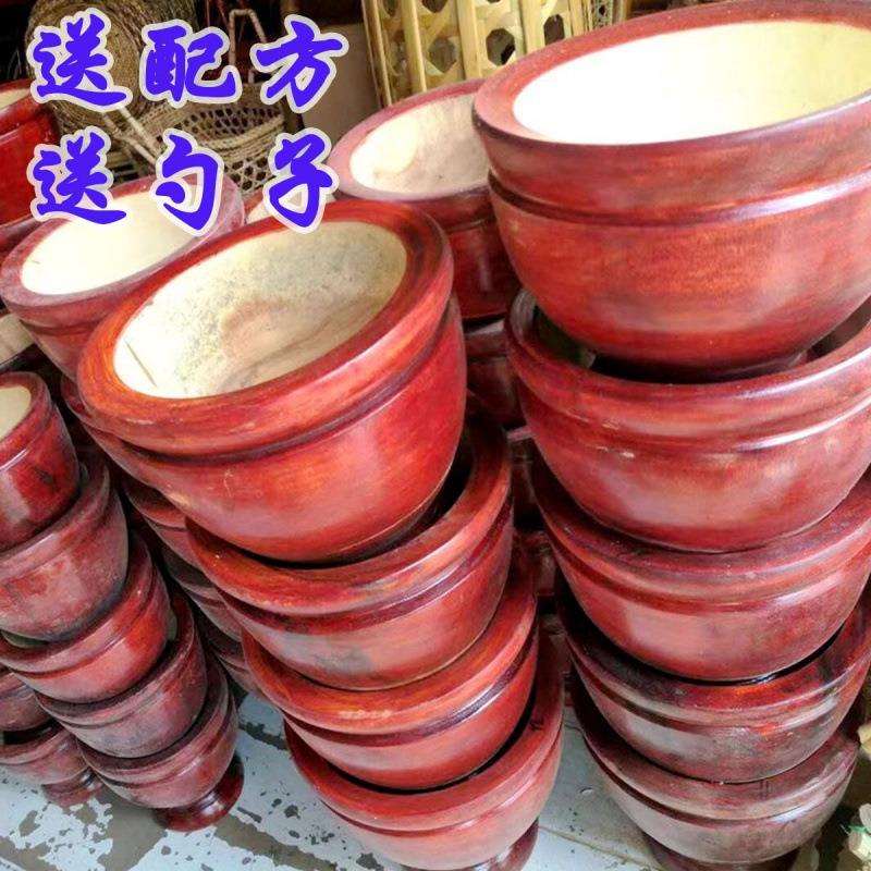 捣蒜器实木傣味舂臼鸡脚家用研磨木辣椒擂钵对窝杵钵桶木臼