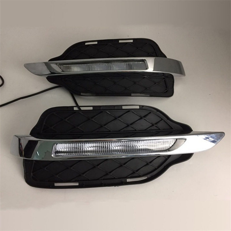 适用于13-16款奔驰W204日行灯GLK300GLK350LED日间行车灯改装