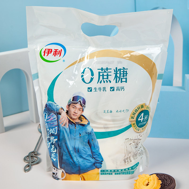 伊利0蔗糖无蔗糖酸奶150g袋营养不添加蔗糖新鲜低温营养健康奶