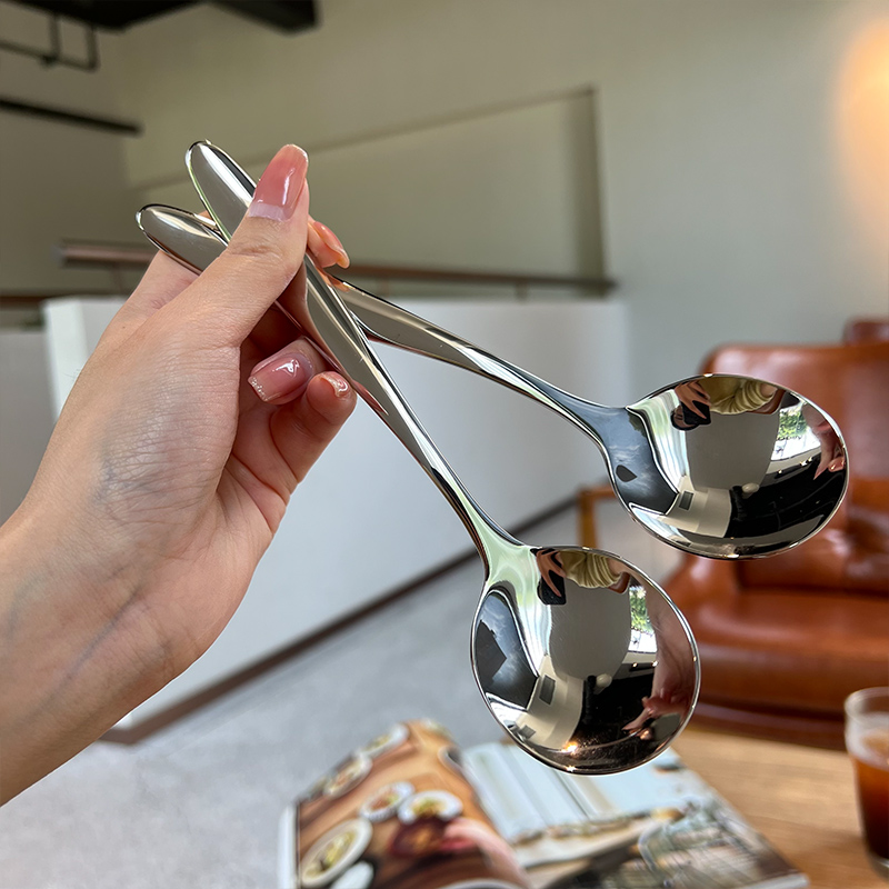 加厚18/10不锈钢圆头更主餐更