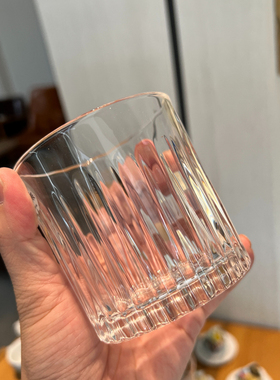 *老板娘自留款漂亮*剑纹ins风玻璃咖啡杯Espresso浓缩杯冰拿铁杯